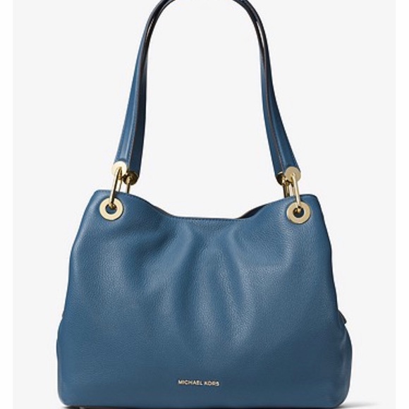 Michael Kors Handbags - 🧜🏼‍♀️NWT Michael Kors Blue Leather Purse